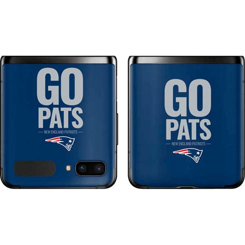 NFL New England Patriots Team Motto Galaxy Z Flip Skin