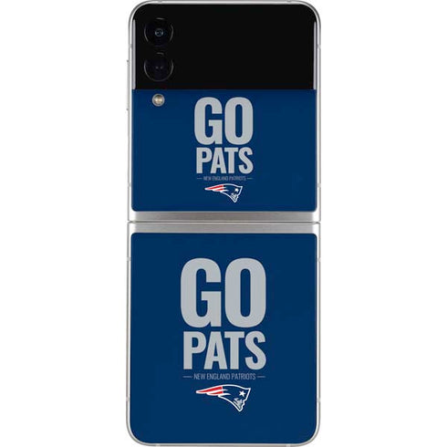 NFL New England Patriots Team Motto Galaxy Z Flip3 5G Skin