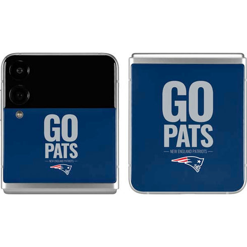 NFL New England Patriots Team Motto Galaxy Z Flip4 5G Skin