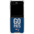 NFL New England Patriots Team Motto Galaxy Z Flip5 5G Clear Case