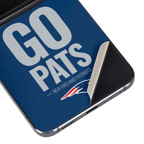 NFL New England Patriots Team Motto Galaxy Z Flip5 5G Skin