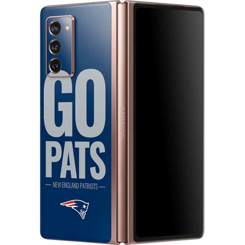 NFL New England Patriots Team Motto Galaxy Z Fold2 5G Skin