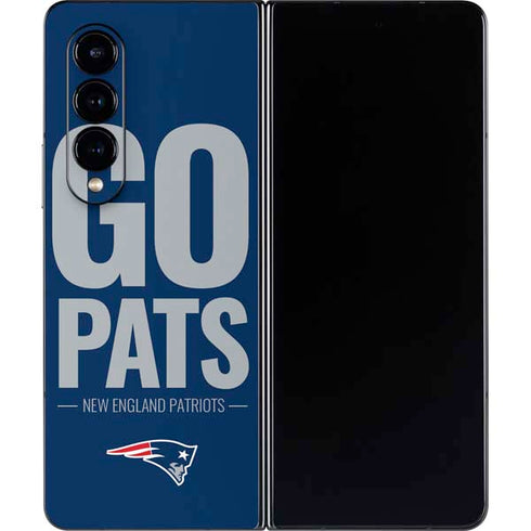 NFL New England Patriots Team Motto Galaxy Z Fold4 5G Skin