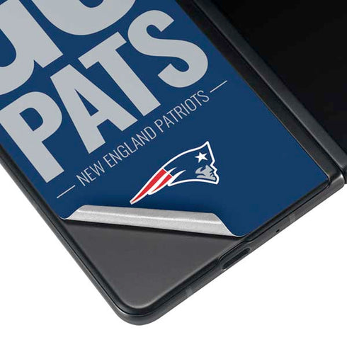 NFL New England Patriots Team Motto Galaxy Z Fold4 5G Skin