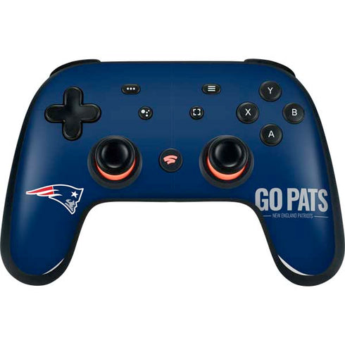 NFL New England Patriots Team Motto Google Stadia Controller Skin