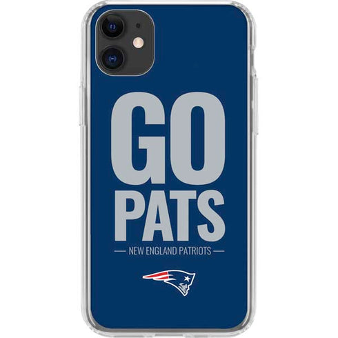 NFL New England Patriots Team Motto iPhone 11 Clear Case