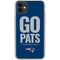 NFL New England Patriots Team Motto iPhone 11 Clear Case