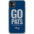 NFL New England Patriots Team Motto iPhone 11 Clear Case