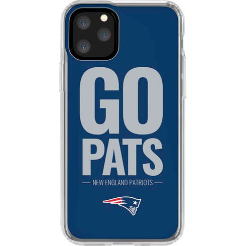 NFL New England Patriots Team Motto iPhone 11 Pro Clear Case