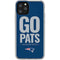 NFL New England Patriots Team Motto iPhone 11 Pro Clear Case
