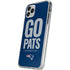 NFL New England Patriots Team Motto iPhone 11 Pro Clear Case