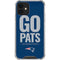 NFL New England Patriots Team Motto iPhone 12 Clear Case