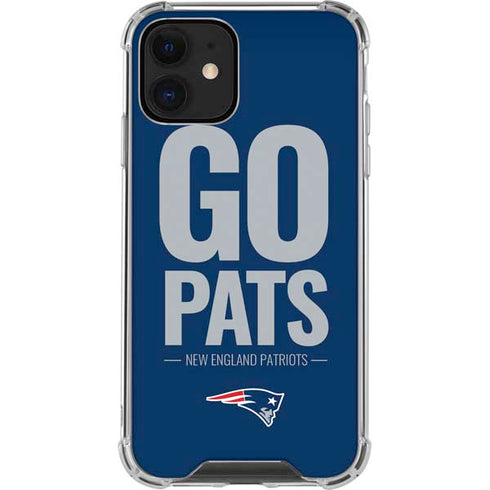 NFL New England Patriots Team Motto iPhone 12 Mini Clear Case
