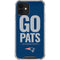 NFL New England Patriots Team Motto iPhone 12 Mini Clear Case