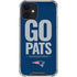 NFL New England Patriots Team Motto iPhone 12 Mini Clear Case