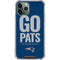 NFL New England Patriots Team Motto iPhone 12 Pro Clear Case