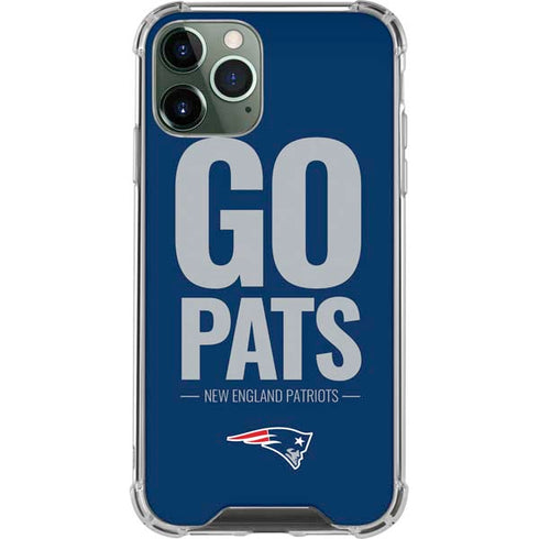 NFL New England Patriots Team Motto iPhone 12 Pro Max Clear Case
