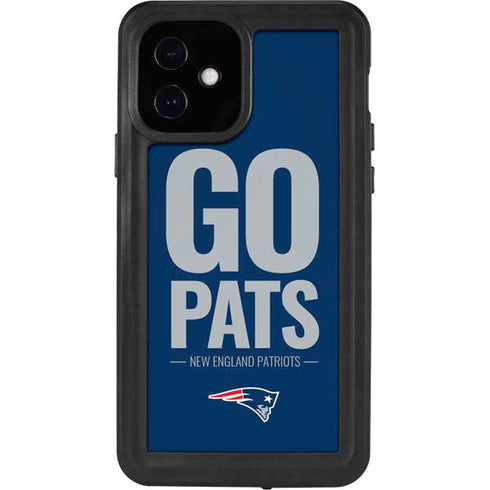 NFL New England Patriots Team Motto iPhone 12 Waterproof Case