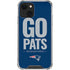 NFL New England Patriots Team Motto iPhone 13 Mini Clear Case