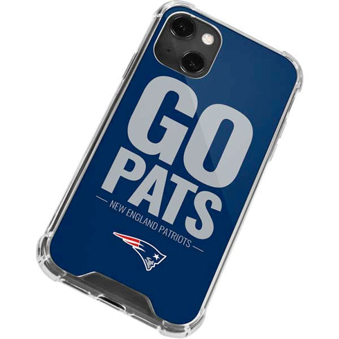 NFL New England Patriots Team Motto iPhone 13 Mini Clear Case