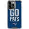 NFL New England Patriots Team Motto iPhone 13 Pro Clear Case