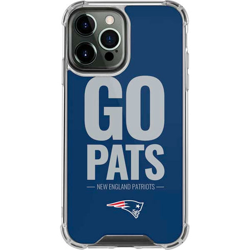 NFL New England Patriots Team Motto iPhone 13 Pro Max Clear Case