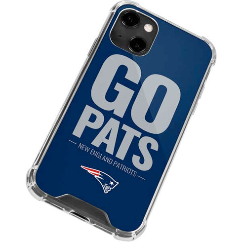 NFL New England Patriots Team Motto iPhone 14 Clear Case