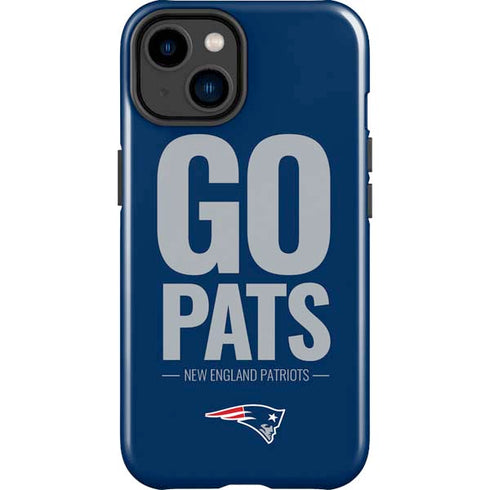 NFL New England Patriots Team Motto iPhone 15 Plus Impact Case