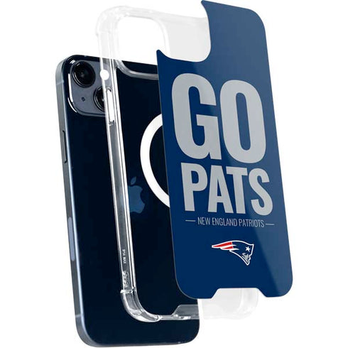 NFL New England Patriots Team Motto iPhone 14 Plus MagSafe Case