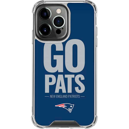 NFL New England Patriots Team Motto iPhone 14 Pro Clear Case