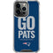 NFL New England Patriots Team Motto iPhone 14 Pro Clear Case