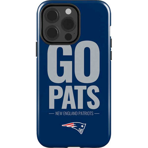 NFL New England Patriots Team Motto iPhone 15 Pro Impact Case
