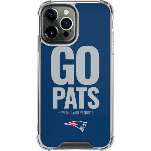 NFL New England Patriots Team Motto iPhone 14 Pro Max Clear Case