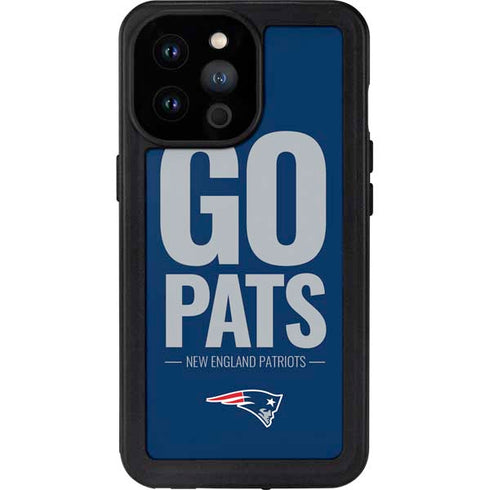 NFL New England Patriots Team Motto iPhone 14 Pro Max Waterproof Case