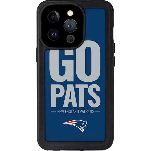 NFL New England Patriots Team Motto iPhone 14 Pro Waterproof Case