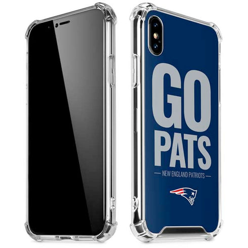 NFL New England Patriots Team Motto iPhone X/XS Clear Case