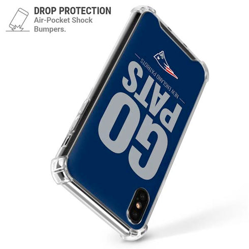 NFL New England Patriots Team Motto iPhone X/XS Clear Case