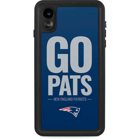 NFL New England Patriots Team Motto iPhone XR Waterproof Case