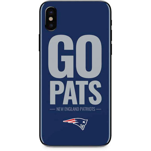 NFL New England Patriots Team Motto iPhone XS Skin