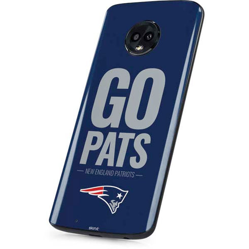 NFL New England Patriots Team Motto Moto G6 Skin