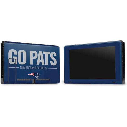 NFL New England Patriots Team Motto Nintendo Switch Bundle Skin