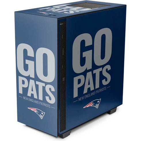 NFL New England Patriots Team Motto NZXT H510 Compact ATX Mid-Tower Case Skin
