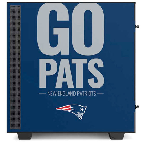 NFL New England Patriots Team Motto NZXT H510 Compact ATX Mid-Tower Case Skin