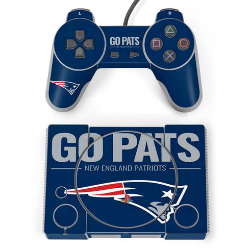 NFL New England Patriots Team Motto PlayStation Classic Bundle Skin