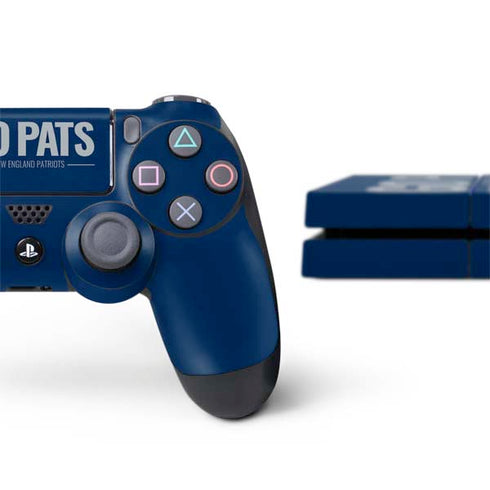 NFL New England Patriots Team Motto PS4 Console and Controller Bundle Skin