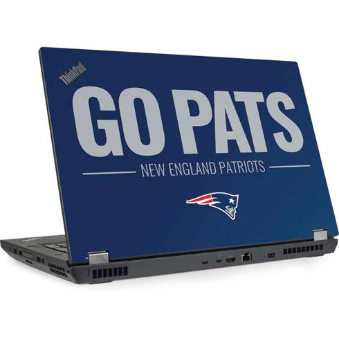 NFL New England Patriots Team Motto Lenovo ThinkPad Skin