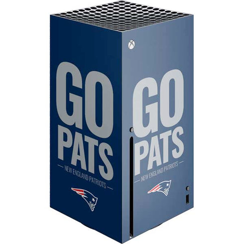 NFL New England Patriots Team Motto Xbox Series X Console Skin