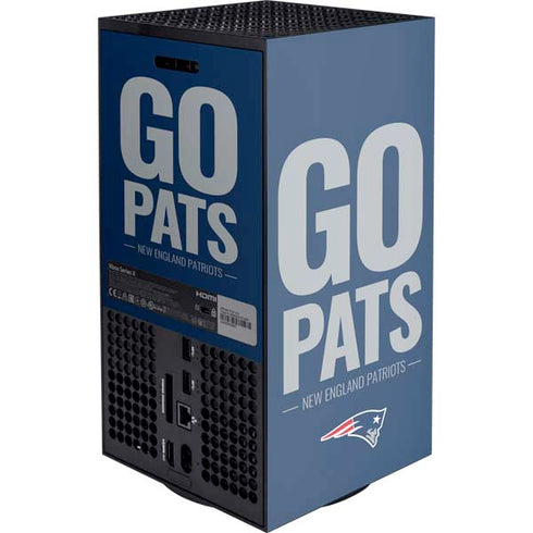 NFL New England Patriots Team Motto Xbox Series X Console Skin