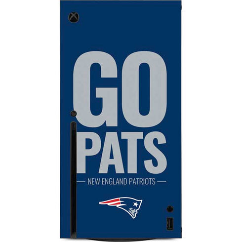 NFL New England Patriots Team Motto Xbox Series X Console Skin