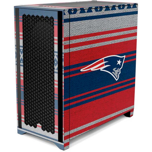 NFL New England Patriots Trailblazer Corsair 4000D Tempered Glass Mid-Tower ATX Case Skin